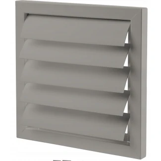Ventilationsgaller Yttre Gravitationsjalusi 250x250mm PVC Grå, Vents-Group